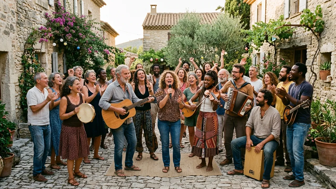 Rassemblement civique et restitution musicale publique