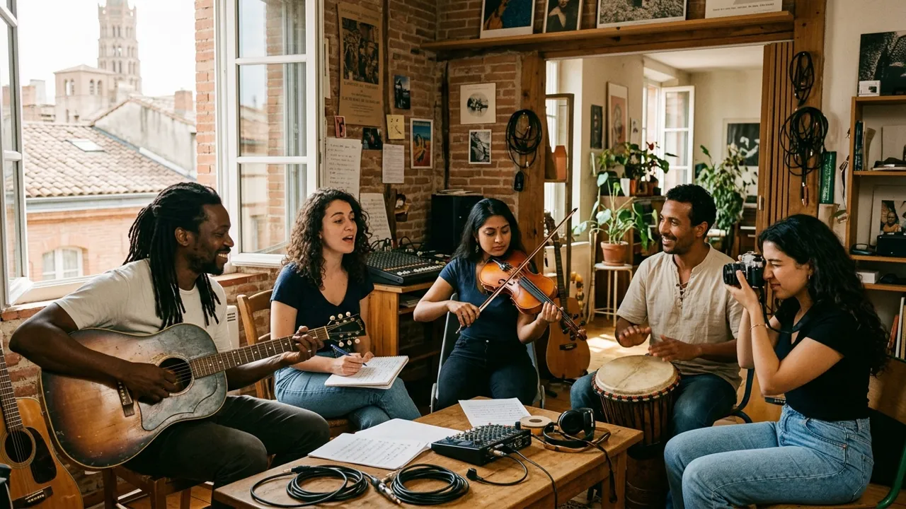 Répétition collective et création artistique au sein de l'Association des Musiques Affolées à Toulouse